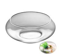 Pot Bol | Grand Vase Rond en Verre Transparent | Pot à 25 cm pour d'Intérieur,pour Terrarium Jardin Intérieur Cour Arrière Patio Pelouse Balcon Maison
