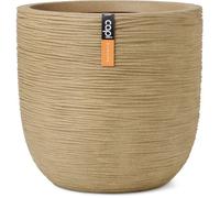 Capi Europe - Pot de fleur boule Rib NL - Beige - 55x53 - KBER935