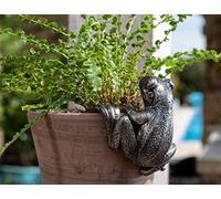 Pot Buddies Figurine de Grenouille Faite à la Main à Suspendre pour Pot de Fleurs