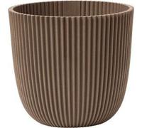 Pot Capi Nature Groove - Made With Warm Taupe - Ø17cm - Pot de fleurs durable