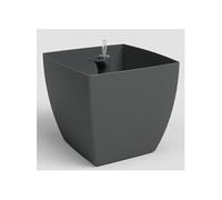 artevasi© SIENA Jardinière anthracite avec système d'arrosage 40 cm - Plastique