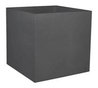 Pot carré Graphit - Anthracite - 49.5x49.5x49.5-57L - EDA Plastiques - Intérieur et extérieur