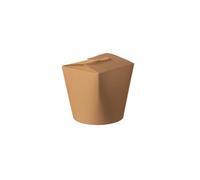 Pot Carton SMART 480/780/960ml - Couleur Marron ou Blanc - Contenants Jetables pour Pâtes, Plats à Emporter - Packs de 50, 100, 500 pièces - Fermeture Intégrée Hermétique (MARRON, 780 ml - Lot de 50)