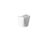 Pot Carton SMART 480/780/960ml - Couleur Marron ou Blanc - Contenants Jetables pour Pâtes, Plats à Emporter - Packs de 50, 100, 500 pièces - Fermeture Intégrée Hermétique (BLANC, 480 ml - Lot de 100)
