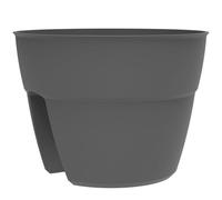 Pot cavalier - EDA PLASTIQUES - Osaka - 8L - Anthracite - Système de fixation exclusif