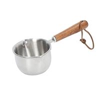 Pot Chauffe Beurre, Mini Casserole avec Double Bec Verseur (120ML) | Pot de fusion de beurre à 3 couches, petit fondoir de chocolat au lait et au café pour l'huile, les Sauces et le pop-corn