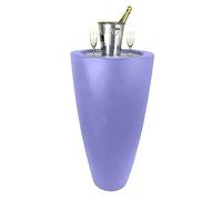 Pot Conique 3 En 1pot De Fleurs- Mange Debout-Seau A Champagne Dessus Inox