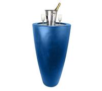 Pot Conique 3 En 1pot De Fleurs- Mange Debout-Seau A Champagne Dessus Inox