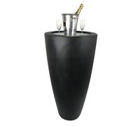 Pot Conique 3 En 1pot De Fleurs- Mange Debout-Seau A Champagne Dessus Inox