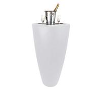 Pot Conique 3 En 1pot De Fleurs- Mange Debout-Seau A Champagne Dessus Inox