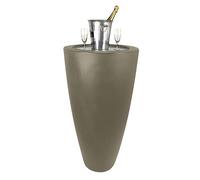 Pot Conique 3 En 1pot De Fleurs- Mange Debout-Seau A Champagne Dessus Inox