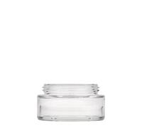 Pot de 100 ml « Clear Edition », verre, ouverture : bouchon à vis
