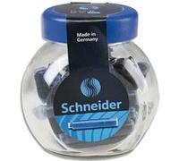Schneider Pot de 30 cartouches d'encre effaçable Bleu Royale