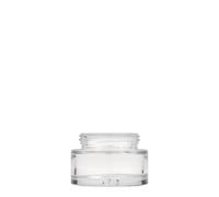 Pot de 30 ml « Clear Edition », verre, ouverture : fermeture à vis