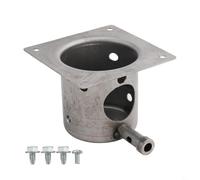 Pot de combustion en fer pour grills à granulés Traeger pour ds.09.001 Brûleur en fer amélioré pour Traeger pour zgrills Chef Grills Cheminée de rechange en fer robuste 127 x 127 x 95 mm intégré pour