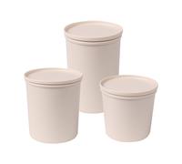 Pot de conservation rPET 500/800/1.000 ml Lot de 3 | Natur