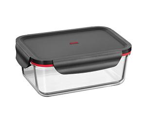 Pot de conservation Silit Storio 21 x 14 cm, récipient en verre avec couvercle, couvercle hermétique pour arômes, récipient de conservation des aliments pour préparer, conserver et servir