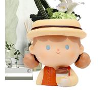 Pot de de visage, pot de jardinière de visage,Vase à fleurs en résine en forme d’enfant | Vase décoratif pour pelouse de Patio de maison, porte-ustensiles, Pot de jardin pour d'intérieur