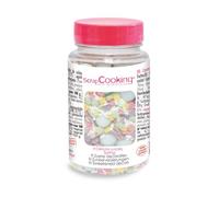 SCRAP COOKING - Pot de Décors Sucrés Spring 80g - Couleurs Pastel - Décorations Printanières en Sucre pour Pâtisserie, Desserts, Gâteaux, Biscuits, Cupcakes, Anniversaires, Pâques - 7447