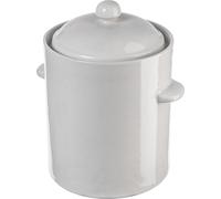 Pot de fermentation - Pot de fermentation - Volume 2,5 l - Forme tonneau - Pour la fermentation et la mise en conserve - Marron