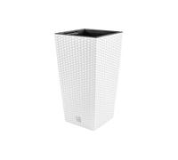 Marmite Rato de 11,4 litres avec insert 20 x 20 x 37,6 cm en blanc