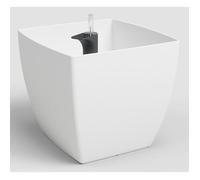 artevasi© SIENA Jardinière blanche avec système d'arrosage 40 cm - Plastique