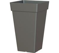 Pot De Fleur Capri Carré Haut Anthracite Design Moderne Et Robustesse Pour Extérieur - Artevasi