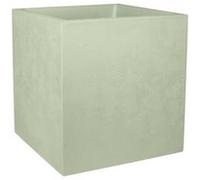 Pot de fleur carré Basalt 39,5 x H.43,5 cm - Vert amande- Eda Vert