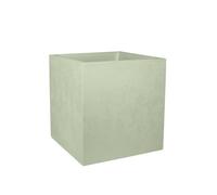 Pot De Fleur Carré Basalt 49,5 X H.49,5 Cm - Vert Amande- Eda Gris