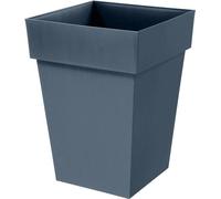 Pot de Fleur Carré EDA Toscane, 40 cm, 51 L, 39 x 39 x H 53 cm, Bleu Jean