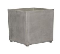 Pot de Fleur Carré Gris 50L 40x40cm - Jardinière Extérieure Balcon Terrasse Jardin ARTPLAST