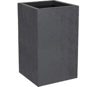 Pot De Fleur Carre Haut Basalt Up Gris 36 Litres - Eda