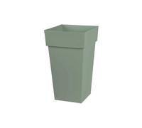 Pot de fleur carré Toscane 43 x H.80 cm - Vert laurier - Eda