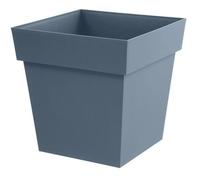 Artyform Pot de fleur carré Toscane EDA 32x32xH.32 cm Intérieur/Extérieur 22L Bleu Jean
