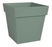 Pot de fleur carré - Toscane - EDA - 32 x 32 x H. 32 cm - Intérieur / Extérieur - 22L - Vert Laurier
