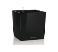 Pot de fleur Cube Premium 40 - kit complet, noir brillant