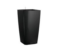 Pot de fleur LECHUZA Cubico Premium 40 - kit complet, noir brillant Noir G