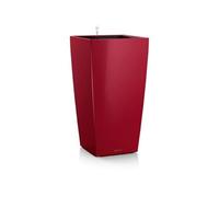 LECHUZA-Pot de fleurs CUBICO Premium 50 Scarlet Rouge brillant | Pot de fleurs avec système d'arrosage | Surface brillante | 50 x 50 x 95 cm | 18163