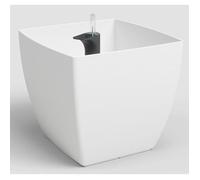 Pot de fleurs - ARTEVASI - Siena SWS 30 MA - Intérieur/extérieur - Plastique - Ø30 x H27 cm - 17,5 L - Blanc