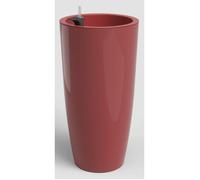 Pot de fleur haut rond avec système auto-arrosage SANTONI SWS - Plastique - Rouge foncé - Ø33 x H65 cm - Int/Ext - ARTEVASI
