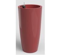 Pot de fleur haut rond avec système auto-arrosage SANTONI SWS - Plastique - Rouge foncé - Ø40 x H78 cm - Int/Ext - ARTEVASI