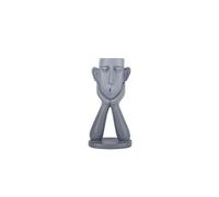 Pot de fleur interieur en forme de visage humain FONGWAN Art irrégulier Décoration Vase--Gris