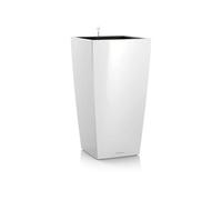 Lechuza - Pot de Fleurs d'Interieur - Premium Cubico - Réserve d'Eau Intégrée - Coloris Blanc - 50 x 50 x 95 cm