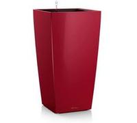 Pot de fleur LECHUZA Cubico Premium 50 - kit complet, rouge scarlet brillant Rouge Scarlet Brillant G