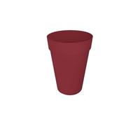 Pot de fleur Loft Urban Rond - Haut 35 - Rouge Ø 33.5 x hauteur 45 cm - Extérieur 100% recyclé