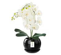 Pot de fleurs en céramique Boule à la main avec soucoupe 3 tailles 15 couleurs