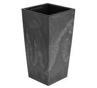 Pot de fleur - Plastique - Gris clair - 49 L - H 610 mm - Aspect béton avec insert 21 L