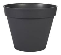 Pot de fleur Rond - Ø 40 cm - EDA - Toscane - 23 L - Intérieur/Extérieur - Ø 40 x H.31 cm - Gris Anthracite