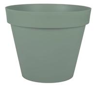 EDA – Pot rond Toscane Ø48 cm 43 L Int./Ext. Rétention d'eau Plastique recyclé Vert Laurier
