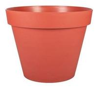 Pot de fleur Rond - EDA - Toscane - Ø 40 cm - 23 L - Intérieur/Extérieur - Ø 40 x H.32 cm - Orange Terre Battue Orange